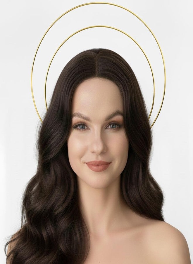 Zivyes Angel Halo Headband Metal Goddess Crown Wedding Cosplay Halloween DIY Headpiece Costume Accessories for Women - Image 2