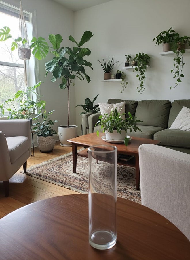 سويس كانتون فازة زهور زجاجية فاخرة أسطوانية - 30 سم، تصميم أنيق، 7 سم قطر، مثالية للباقة أو كزينة مستقلة، تشطيب عالي الوضوح، متينة وسهلة التنظيف، مثالية للمنزل والمكتب - Image 2