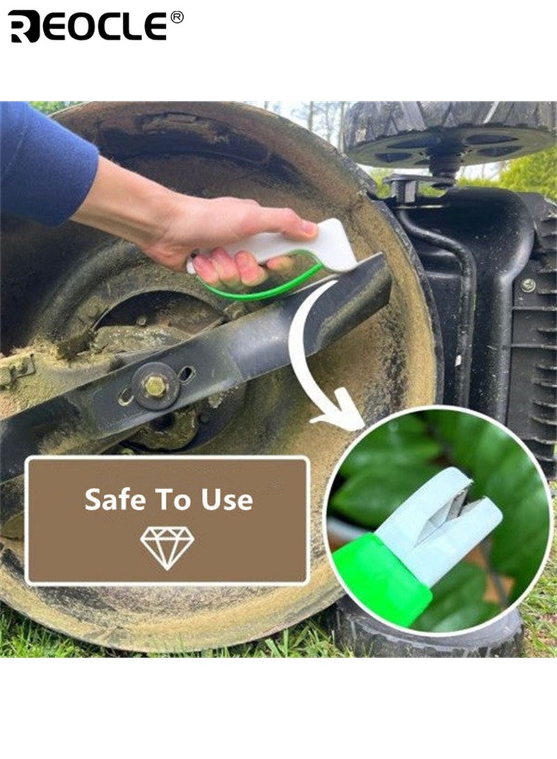 REOCLE 2pcs Portable Manual Knife Sharpener Ergonomic Handle Sturdy Structure Tool Maintenance Suitable for Knives Axes Small Pocket Knives Gardening Tools - Image 3