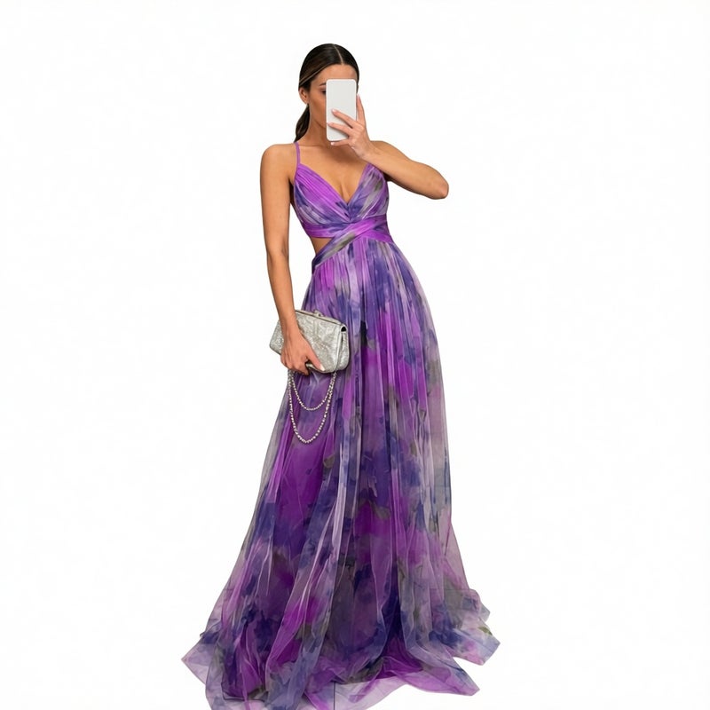 Elegant Mini Long Dress Sexy Long Dress Women's Formal Gown - Image 4