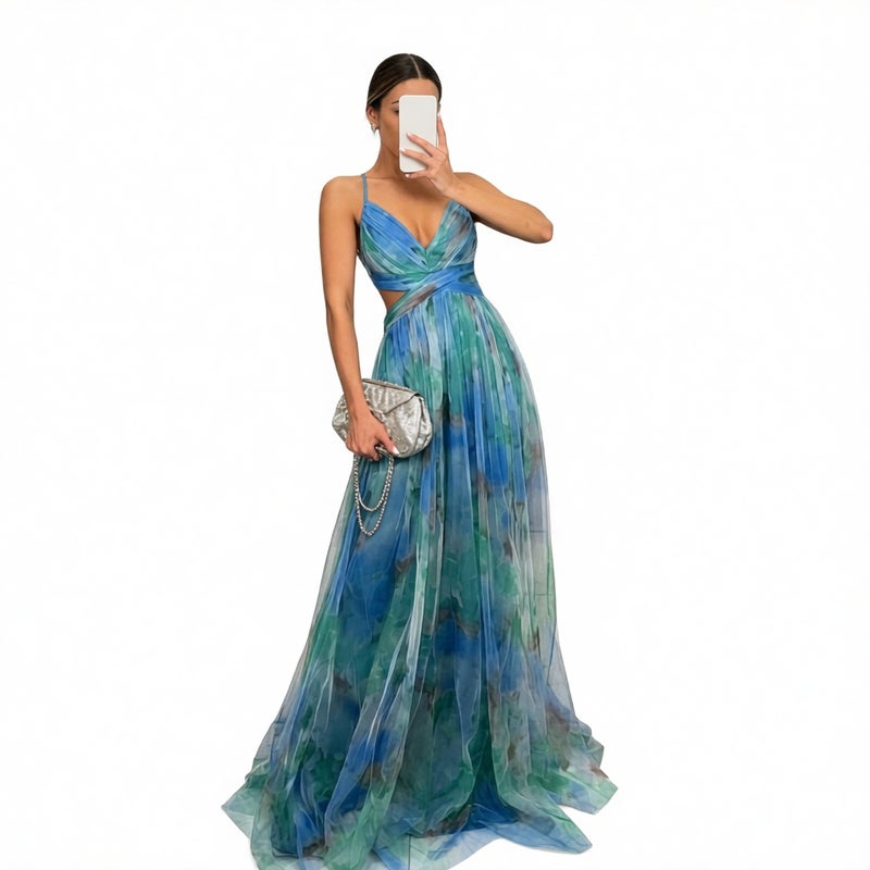 Elegant Mini Long Dress Sexy Long Dress Women's Formal Gown - Image 5