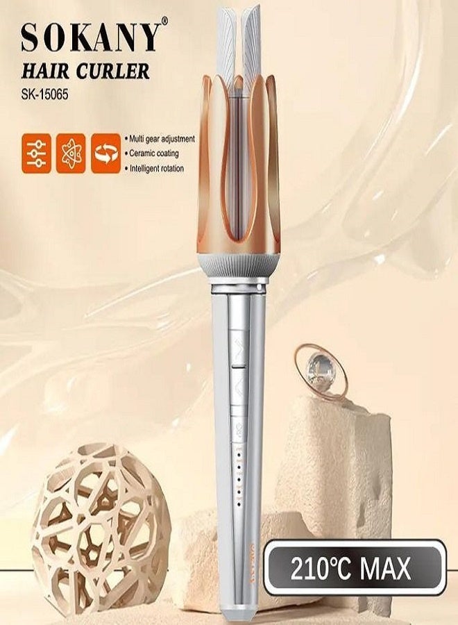 sokany Automatic Rotating Curling Iron with 360° Ceramic Rotation (Modern and Advanced Technology) SK-15065 - Image 1