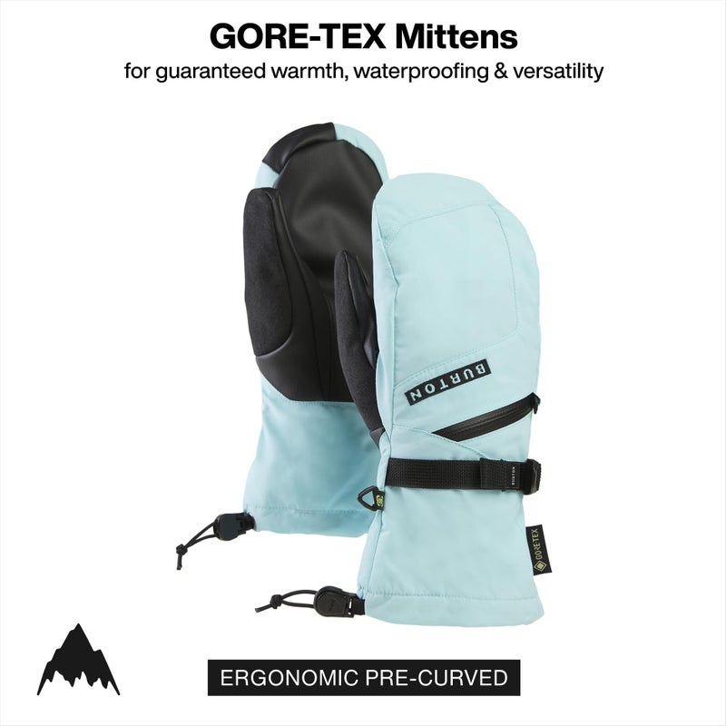 Burton Womenâ€™s Gore-TEX Insulated Mittens â€“ Waterproof Winter Snowboard Mittens â€“ Light Teal, Medium - Image 2