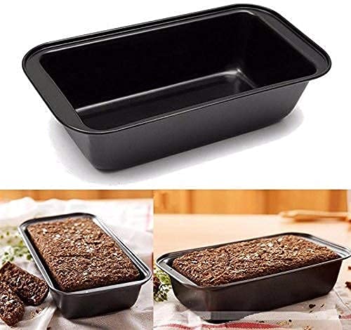 Entraxa Nonstick Carbon Steel Rectangle Cake Bread Loaf MoldTinPan 23 X 12 X 56 cm Black - Image 3