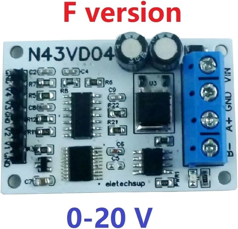 RS485 Modbus RTU ADC Module 4CH 4 20MA 0 5V 0 10V Analog Input Board - Image 3