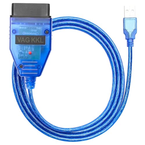 PARANNIC OBD2 KKL for VAG-COM 409.1 for VCDS USB Cable for VAG, for VW, for Audi, for Seat, for Volkswagen and for Skoda Vehicles from 1996 Later, Car ECU Scan Tool OBD2 to USB Cable for Windows Diagnostic - Image 1
