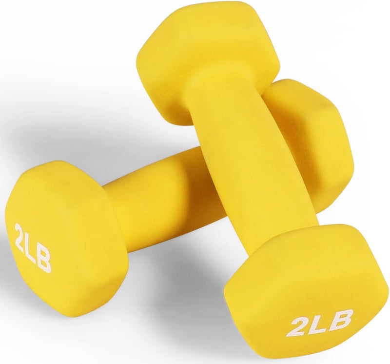 Fitvids 2-Pound Neoprene Coated Dumbbells - Pair - Image 1