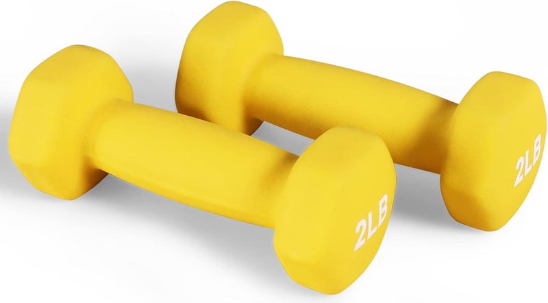 Fitvids 2-Pound Neoprene Coated Dumbbells - Pair - Image 2