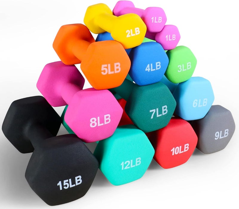 Fitvids 2-Pound Neoprene Coated Dumbbells - Pair - Image 5