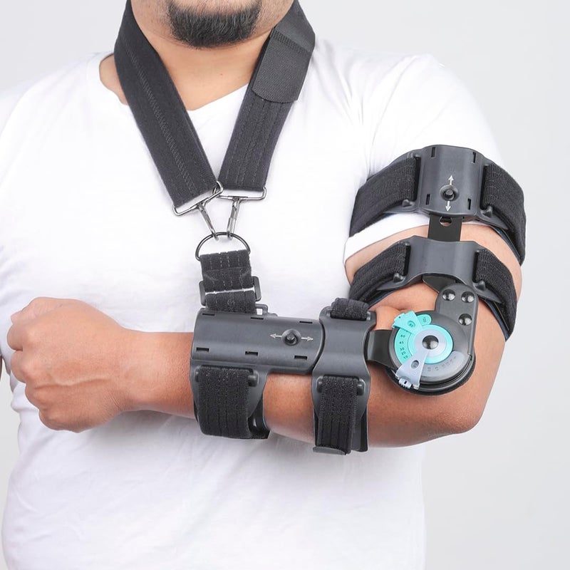 DYNA ROM Elbow Brace-Universal Size-Range of Motion Elbow Support (Left) - Image 1