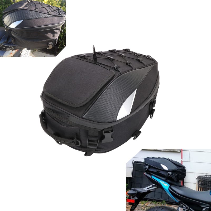 Waterproof Motorcycle Tail Bag Dual Use Sport Backpack Helmet Bag