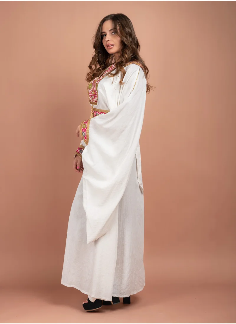 IKKXA Kuwaiti Jalabiya IK1603 White