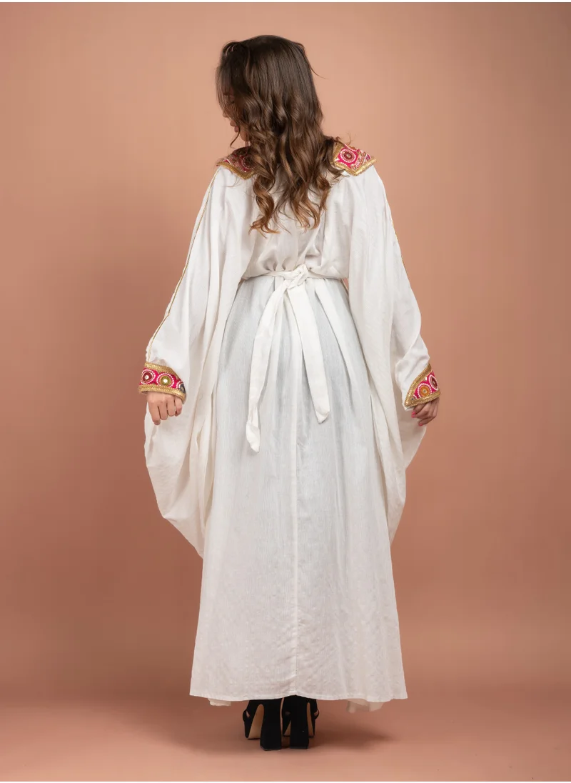 IKKXA Kuwaiti Jalabiya IK1603 White