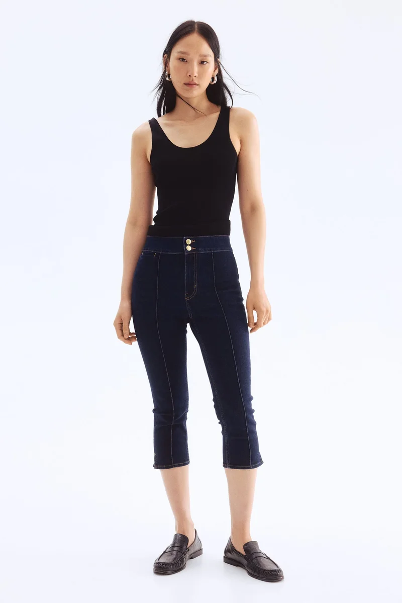 H&M Skinny High Capri Jeans