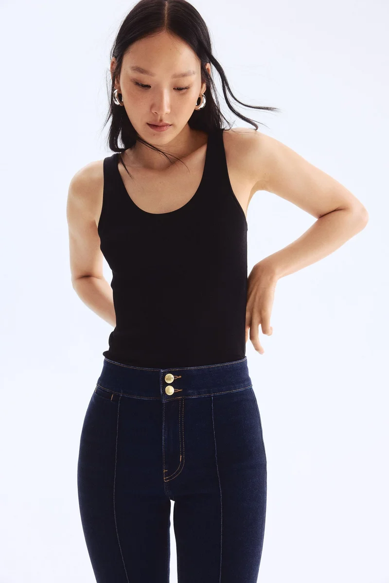 H&M Skinny High Capri Jeans