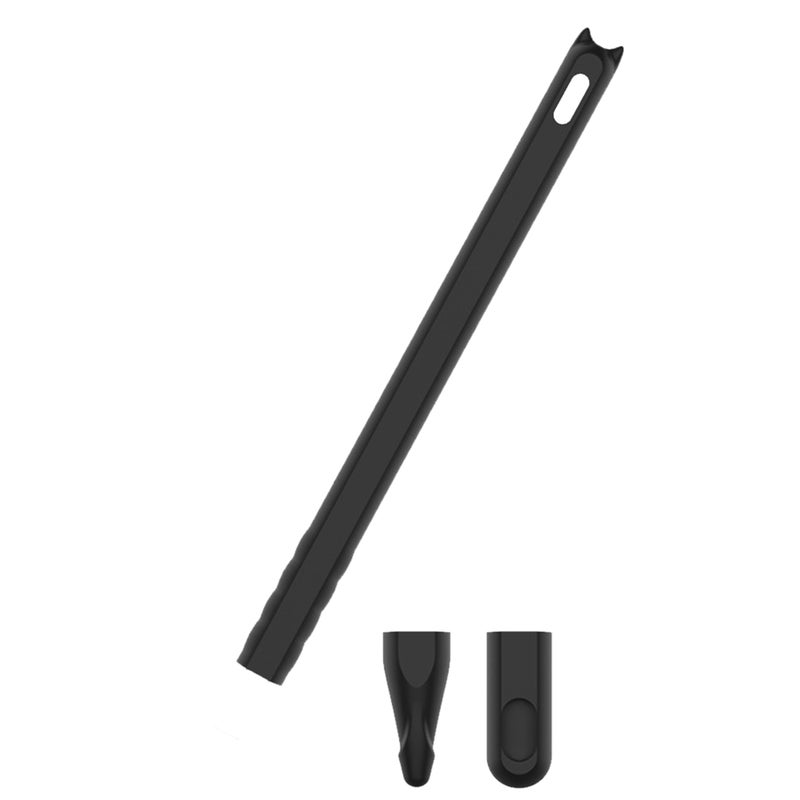3 Pcs Silicone Case Protective Pouch Holder Nib Cover Protective Case Skin for Stylus Pen Black (1pc Stylus Pen Cover and 1pc Round Nib Cover and 1pc Nib Cover) - Image 3