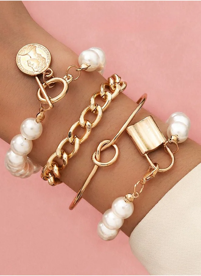 ستايلي Styli Set of 4 - Embellished Bracelet