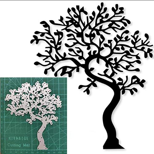 BeetirryHu Big Tree Metal Die Cuts Scrapbooking DIY Template Carbon Steel Decorative 125 x104cm563 x 468inch