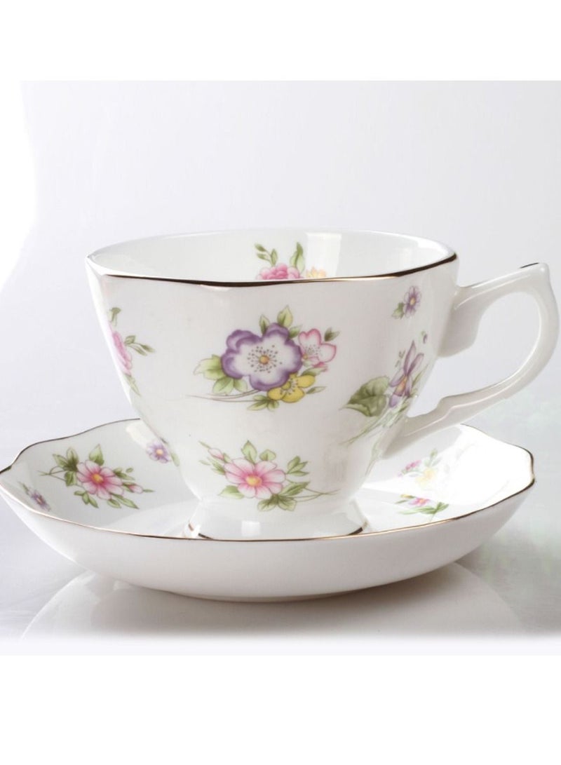 Sharpdo Bone China Ceramic Coffee Cup And Saucer Set - Image 2