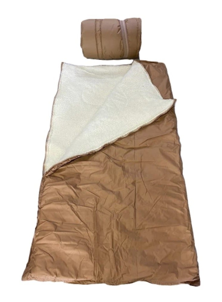 Generic Fur/brown/Tanzanian sleeping mattress, size 110 x 200 cm - Image 1