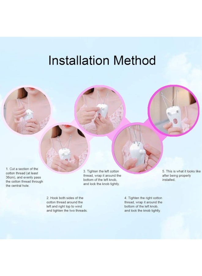 USB Rechargeable Electric Facial Hair Remover Cotton Thread Epilator for Women Face Upper Lip Chin Legs Portable Painless Beauty Device Facial Hair Removal Tool - Image 5