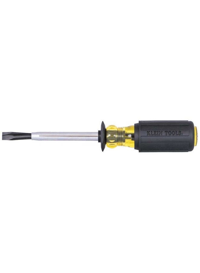 Klein Tools 6026K Slotted Screw-Holding Screwdriver, 5/16-Inch Split-Blade Flat Head Driver, Positive Gripping Action, Cushion-Grip Handle - Image 1