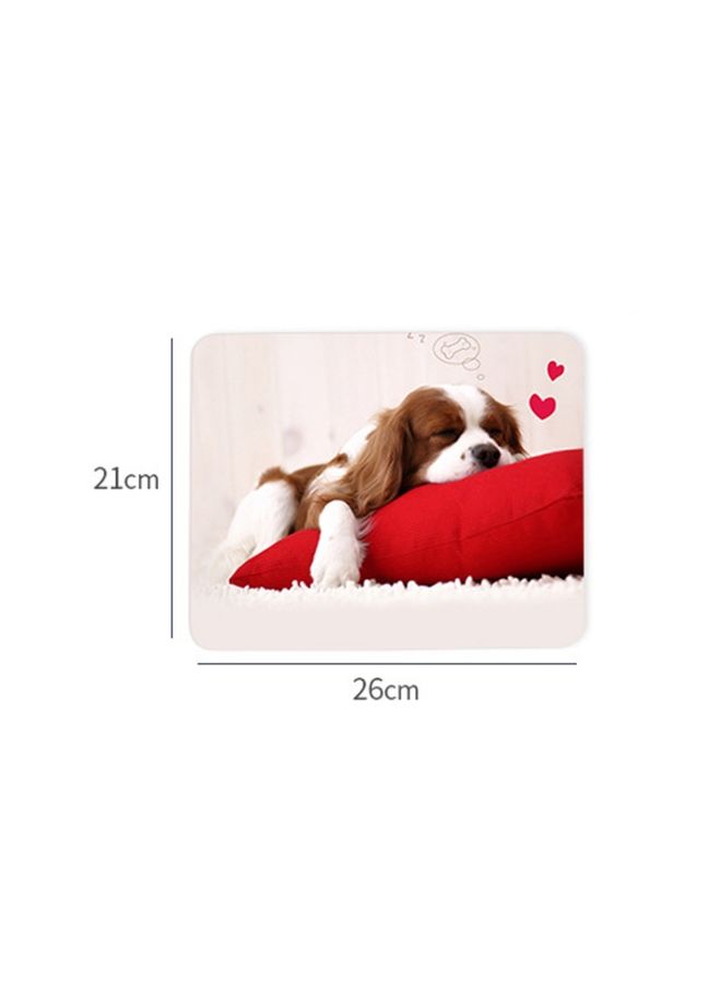 BURAQ 6 PCS Non-Slip Mouse Pad Thick Rubber Mouse Pad, Size: 21 X 26cm(Ink Lotus)  - Image 3