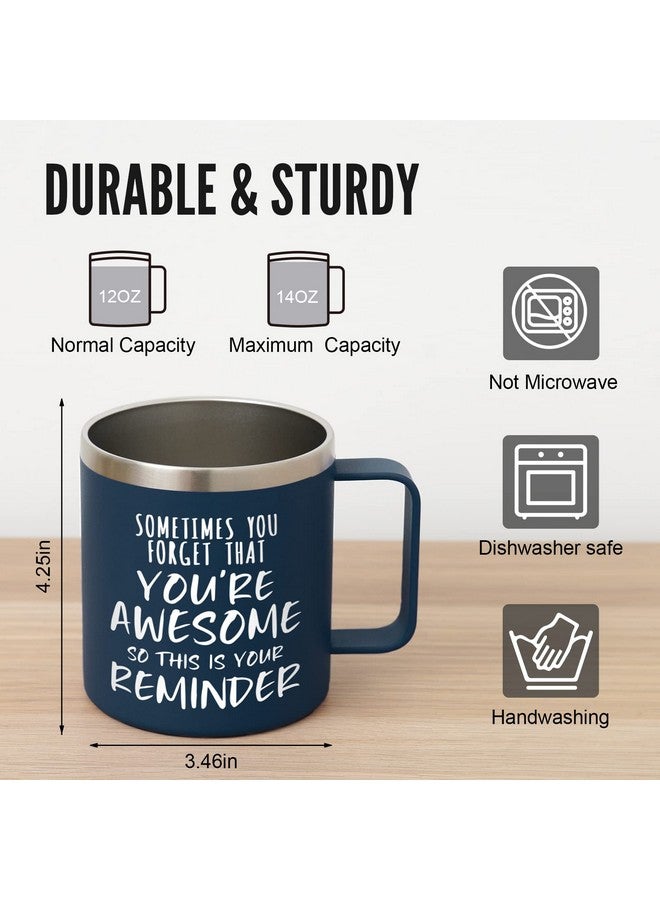 NOWWISH Birthday Gifts for Men Husband - Awesome Coffee Mug, Inspirational Birthday & Holiday Presents for Men Him Boyfriend, 14oz Navy Blue - Image 4