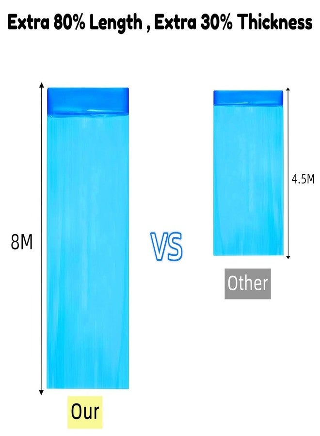 أكياس إعادة تعبئة رمل القطط بطول 26.2 قدم، متوافقة مع Litter Genie Plus/Standard/Style/Pet Pail، طول إضافي 80%، مدة استخدام 32 شهرًا، أكياس إعادة تعبئة رمل فائقة التحكم في الروائح، عبوة من 8 أكياس (الخرطوشة غير متضمنة). - Image 2