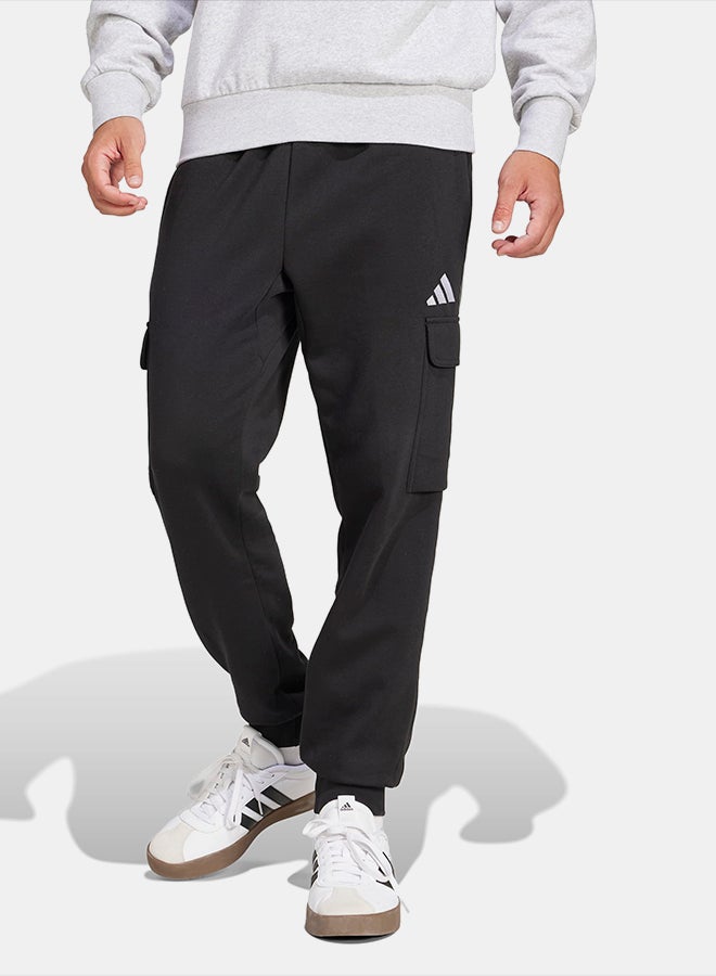Adidas Essentials Feelcozy Fleece Cargo Joggers - Image 1