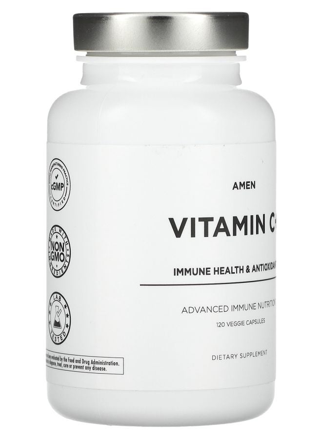 Codeage Amen Vitamin C+ Immune Health Antioxidant 120 Veggie Capsules - Image 2