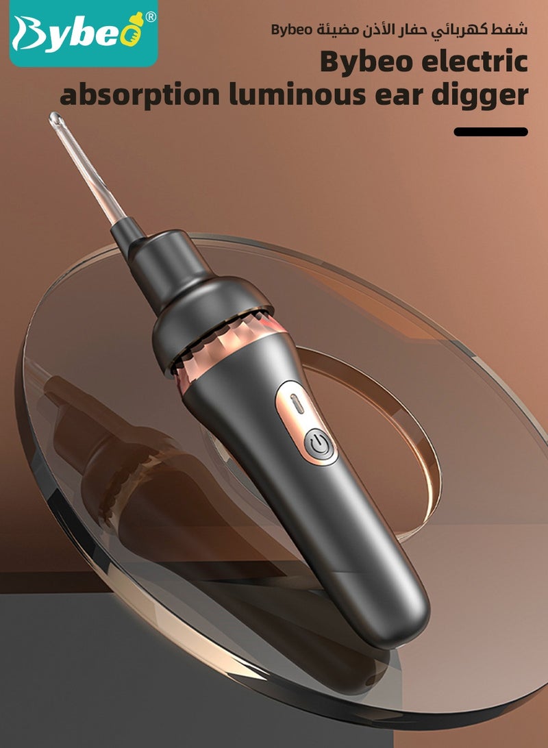 Bybeo Ear Cerumen Removal Kit, Automatic Electric Ear Wax Remover, Ear Cleaner, Earwax Cleaning Kit with LED Light, Powerful Suction for Baby,  Children and Adults, Painless Cleaning Tool - Image 2