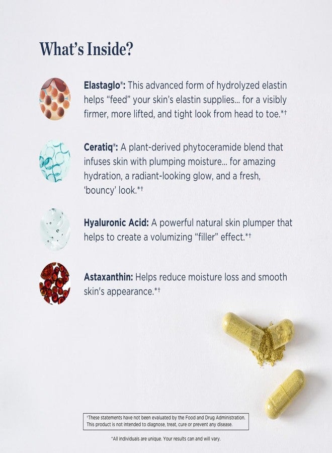 Beverly Hills MD Elastaboost Dietary Supplements for Aging Skin- Elastin Supporting Formula for Lifted, Firmer, Skin w/Hydrolyzed Elastin, Hyaluronic Acid, Vitamin C, Phytoceramides (60 Capsules) - Image 3