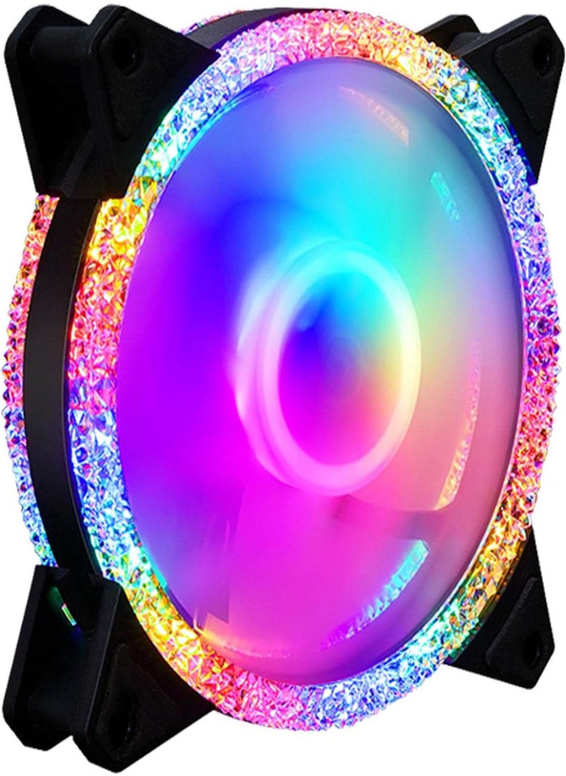 Computer Case Fans | 120mm Case Fans | Long Life Computer Case Fan with Multiple Light Modes, Cooling for Desktop CPU