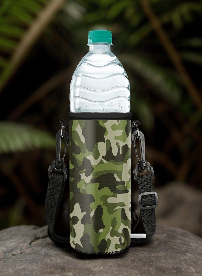 COOZYBEAR Water Bottle Carrier Bag: Premium Neoprene, Superior Insulation, Adjustable Strap. Convenient for 1000ML & 750ML Bottles for School, Home, Office, Travel, Sport, Yoga (Multicolour2) - Image 2