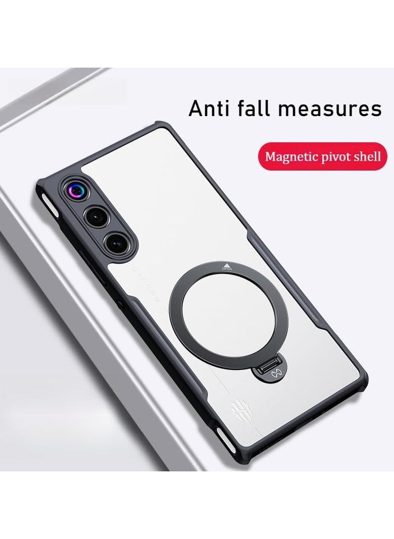 General Protective case compatible with ZTE Nubia Red Magic 10 Air case with swivel stand, PC soft shock-absorbing back panel and TPU frame protector with anti-shock and drop protection for Red Magic 10 Air  - Image 5