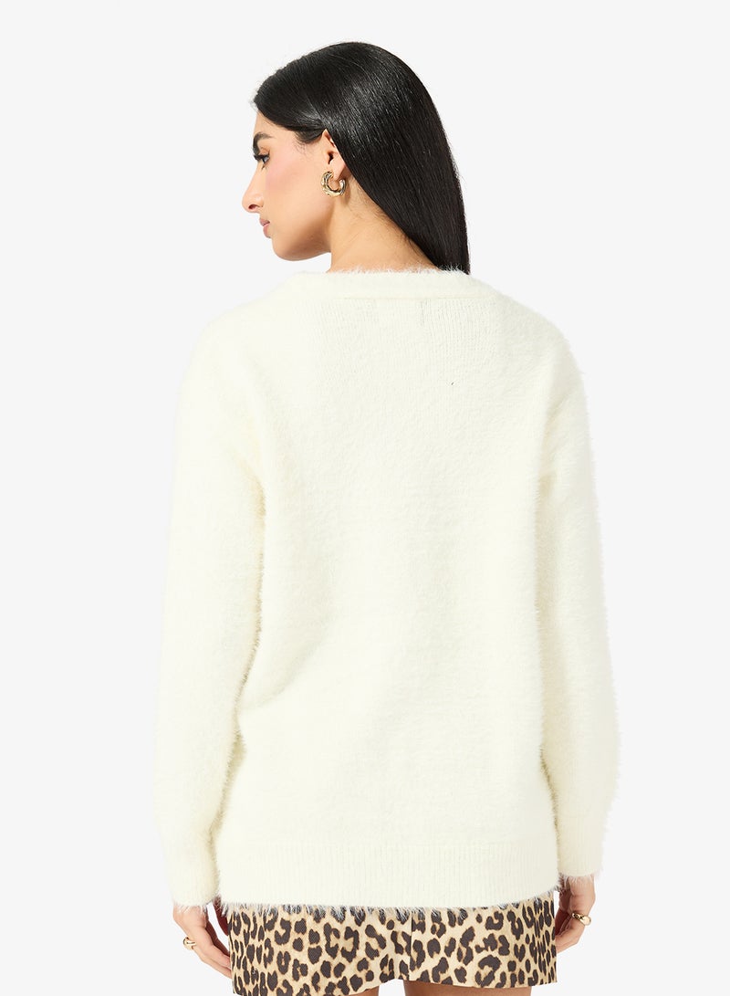 ايلا كارديجان بأزرار مريح - Image 2