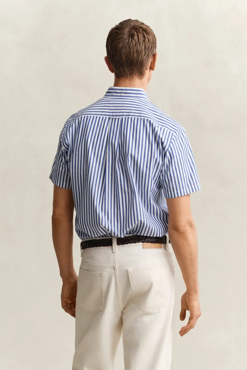 GANT  Regular Classic Poplin Stripe Short SleeveShirt for Men | Best Price UAE