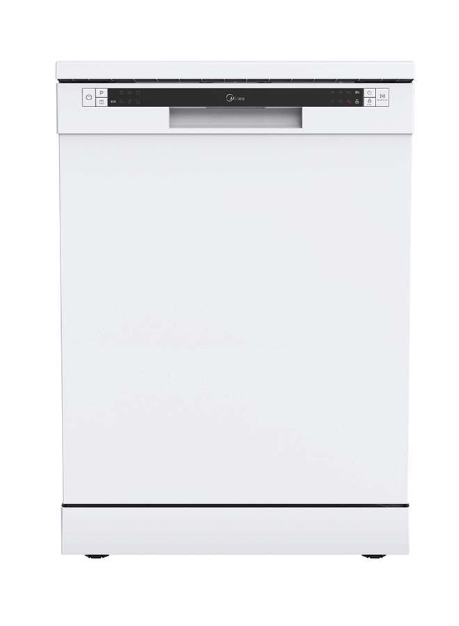 Midea Dish Washer 12 Place Settings 7 Programs Half Load Delay Child Lock Color White 138 kW WQP125201CWEG White - Image 1