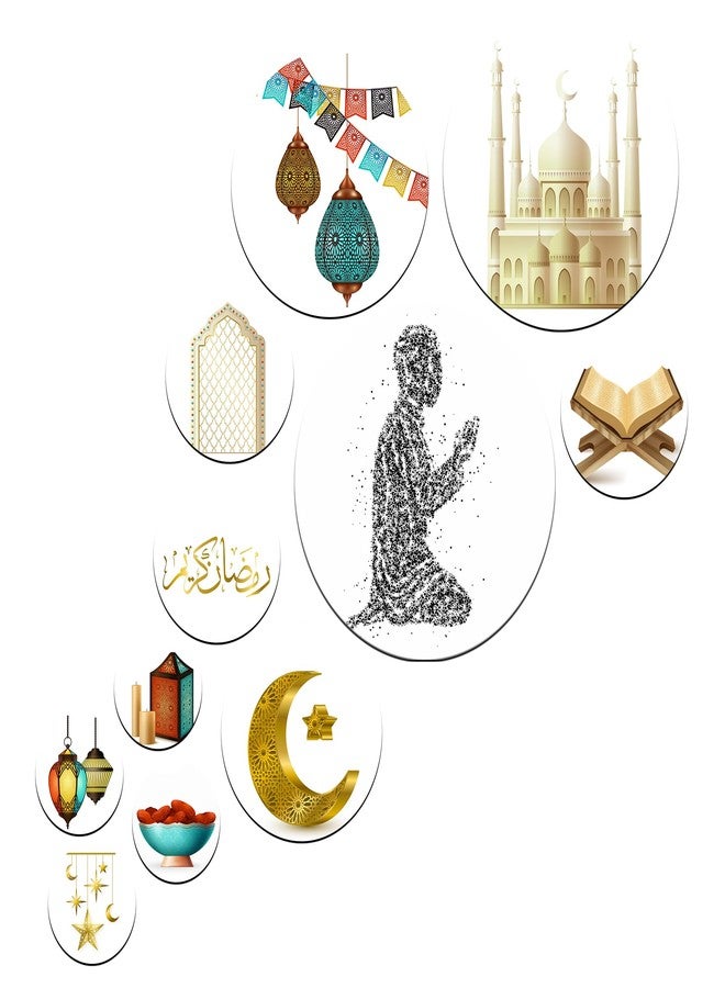 SAF set of 11 islamic religious Mdf Wooden Wall Hanging Home Decor Plates, wall painting, wall hanging For home decoaration, office, living room, wall decoration - Image 2
