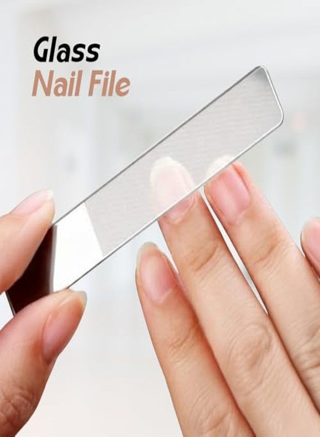 Gleva Crystal Nano Glass Nail Filler, Nail Shiner Polisher, Buffer & Shaper for Natural Nails, Reusable Washable Nail Shaper, Professional Manicure Pedicure Tools Kit for Women and Girls - Pack of 2 - Image 3