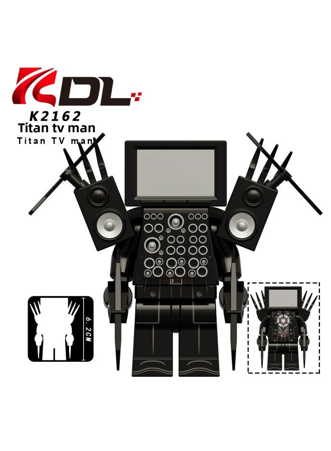 Huge Titan TV Man 3.0 Lightning Toilet Man Flying Monitor Man Boy Audio Man Assembled Toys-Color:K2162 Titan Tv Man [big Boss] 6.2cm  - Image 1