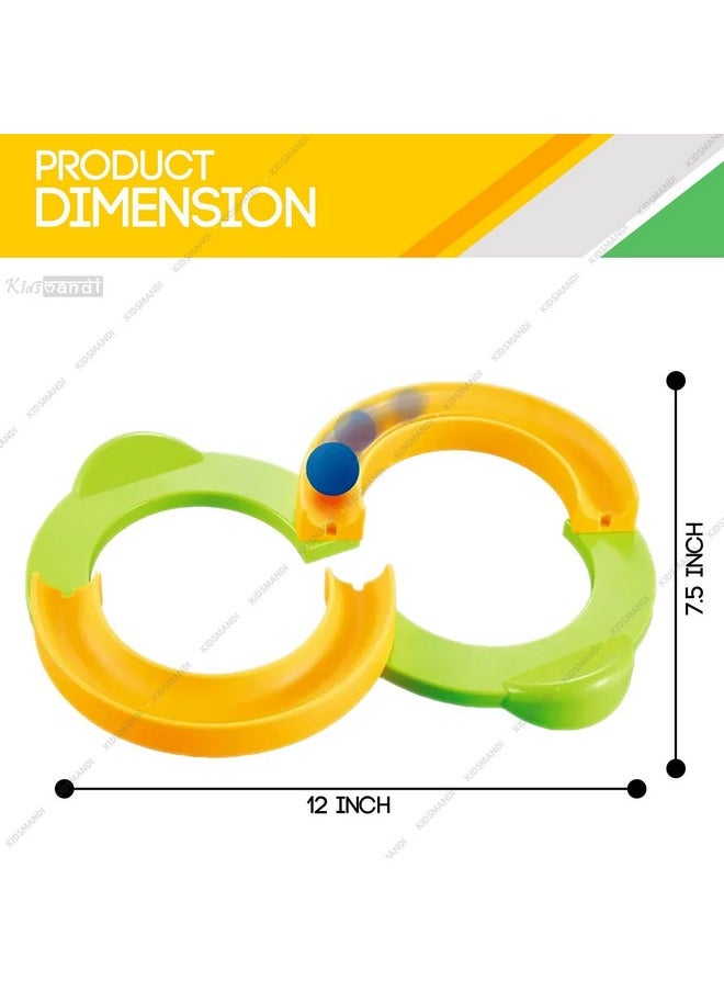 Kids Mandi Kids Mandi Infinite Loop 8 -Shaped Balancing Track Toy | Creative Track with 2 Bouncing Ball | Marble Run Race Track Set | Perfect for Indoor Play (Colour May Vary)  - Image 3