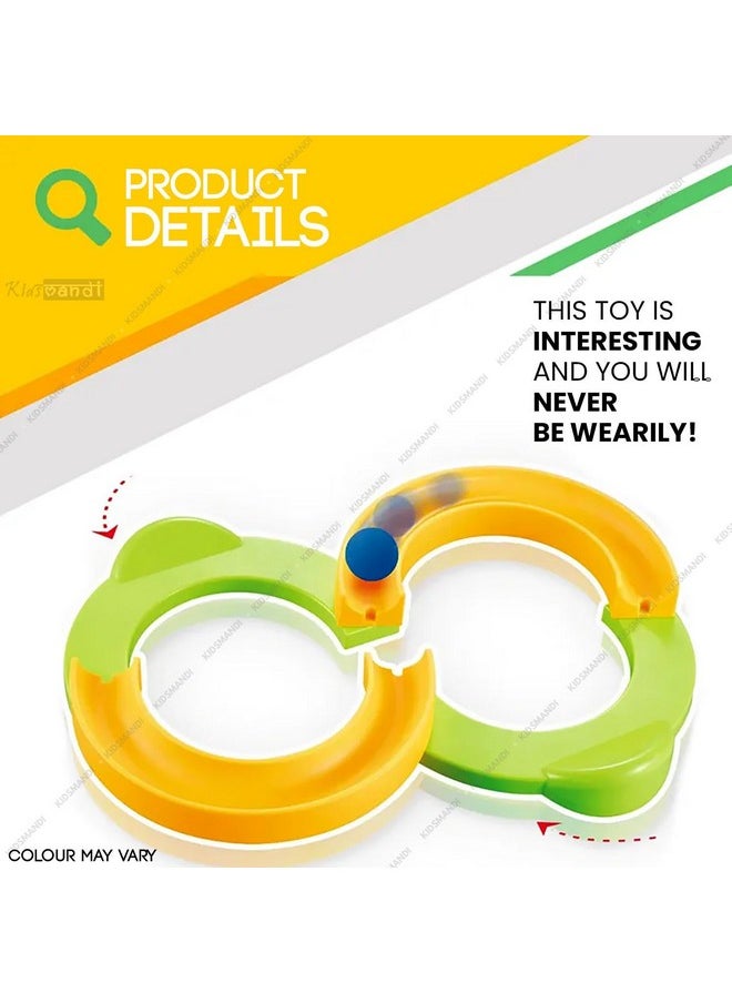 Kids Mandi Kids Mandi Infinite Loop 8 -Shaped Balancing Track Toy | Creative Track with 2 Bouncing Ball | Marble Run Race Track Set | Perfect for Indoor Play (Colour May Vary)  - Image 2