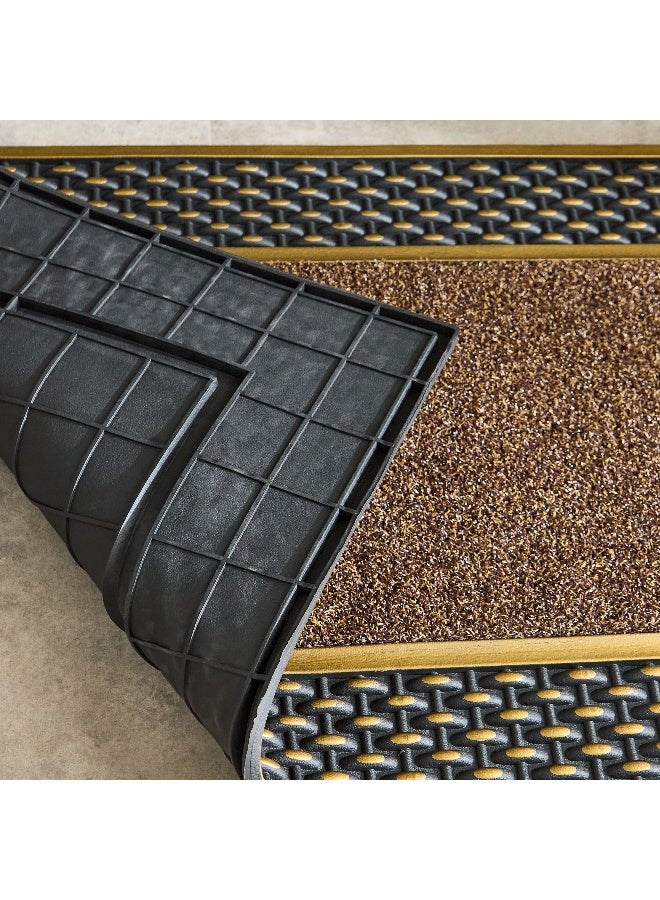 Home Box حصيرة مدخل رينزو المضادة للانزلاق - بني وأسود - Image 3