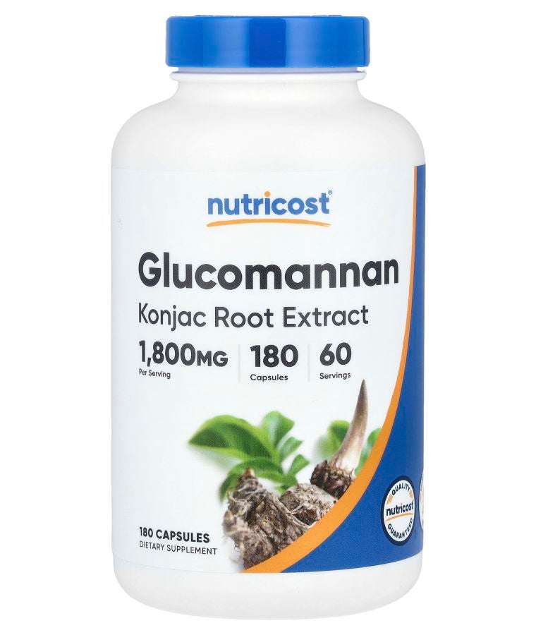 مستخلص جذور غلوكومانان كونجاك 180 كبسولة (600 ملغ لكل كبسولة)