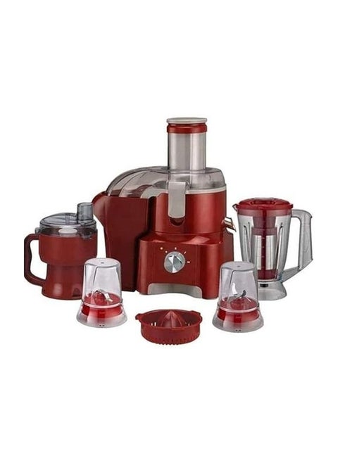 Food processor 7 in 1, 2000 watts - carrot juicer with filter - blender with a volume of 2 liters - chopper chopper - pressure plunger - 2 grinder - orange juicer