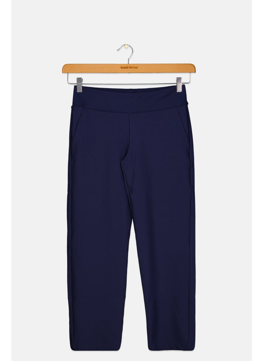 PUMA Kids Girl Pull On Training Leggings, Navy  - Image 1