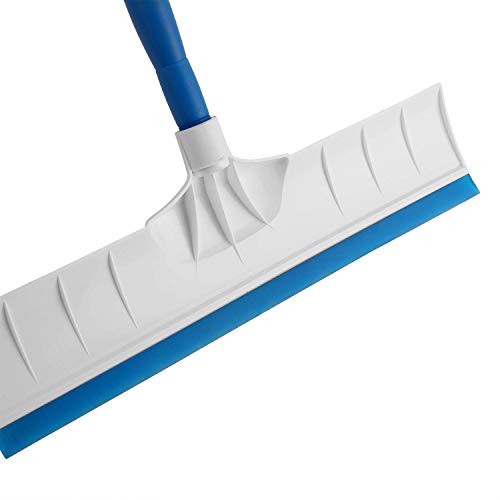 Kleeno Cello Kleeno Standee Telescopic Floor Wiper | Durable, Ergonomic, and Efficient Cleaning Solution for Sparkling Floors | Moulded Rubber Lip | White and Blue - Image 2