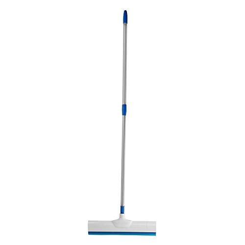 Kleeno Cello Kleeno Standee Telescopic Floor Wiper | Durable, Ergonomic, and Efficient Cleaning Solution for Sparkling Floors | Moulded Rubber Lip | White and Blue - Image 1
